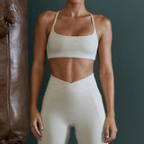 Vest Yoga Suit Nude Feel Beauty Back Fitness Suit Skinny Running Sports